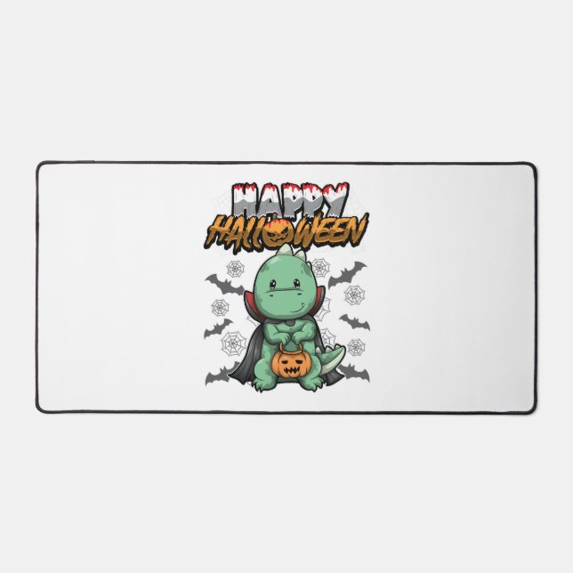 Happy Halloween verkleideter Drache Schreibtischunterlage (Vorderseite)