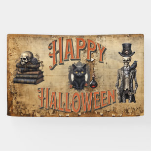 Happy Halloween VINTAGES HALLOWEEN-PARTY Banner