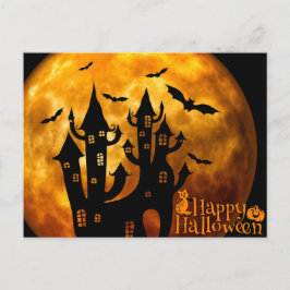 Happy Halloween (Vollmond) Postkarte