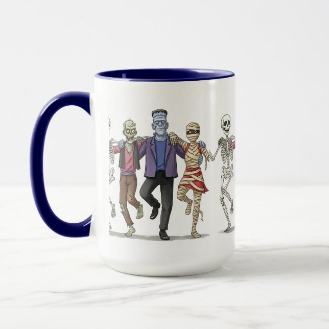 Happy Halloween von Natasha Us Tasse (Links)