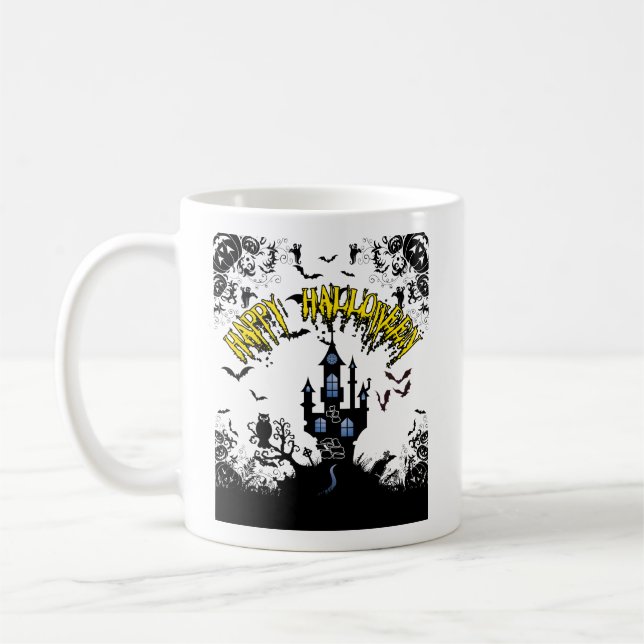 Happy Halloween.w Kaffeetasse (Links)