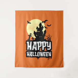 Happy Halloween Wandteppich