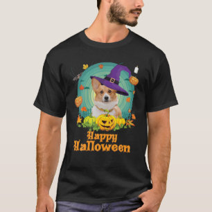 Happy Halloween Welsh Corgi Dog Hexenkürbis Ghos T-Shirt