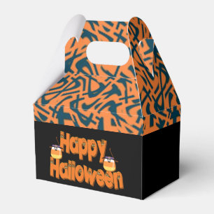 Happy Halloween Whimsical Text Gable Gvor Box Geschenkschachtel