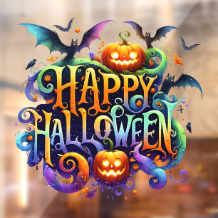 Happy Halloween Window Cling Fensteraufkleber