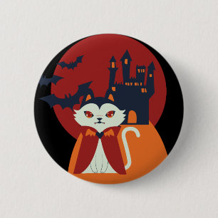 Happy Halloween Witch Button