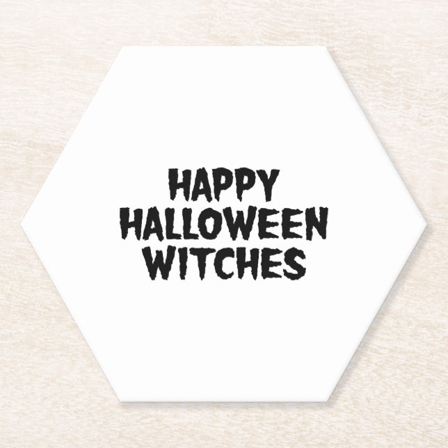 Happy Halloween Witches  Untersetzer (Vorderseite)