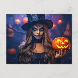 Happy Halloween | Witchy Bleibe Postkarte