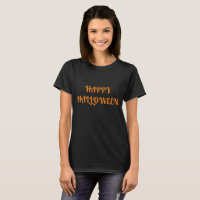 Happy Halloween Women's Orange Black