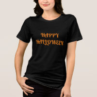 Happy Halloween Women's Orange Black