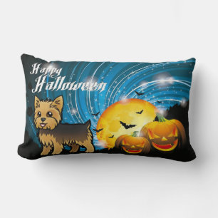 Happy Halloween Yorkie Lendenkissen