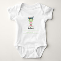 Happy Halloween Zombie Girl Custom Baby Bodysuit