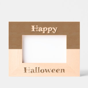 Happy Halloween Zweifarbiges Bilderrahmen  Geätzte Rahmen
