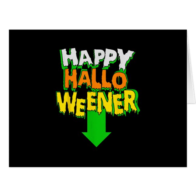 Happy Halloweener Funny Halloween (Vorderseite (Horizontal))