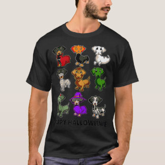 Happy Halloweenie Dackel Dackel Halloween G T-Shirt