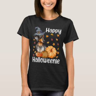 Happy Halloweenie Niedliche Halloween Dackel Hexe T-Shirt