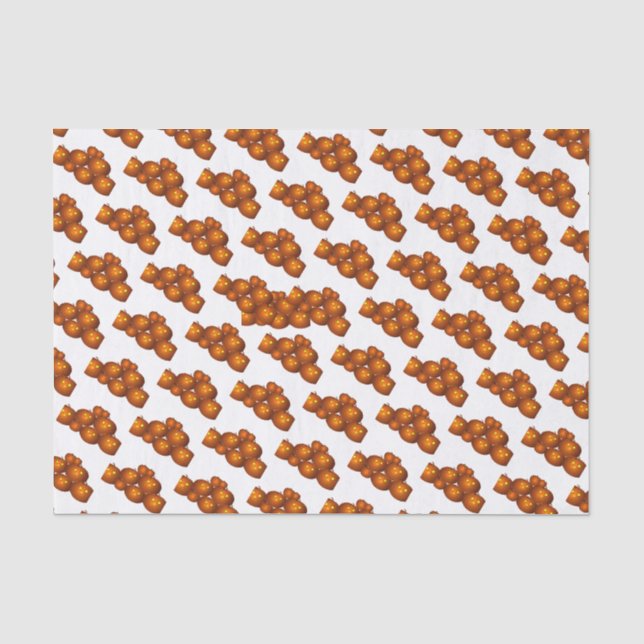 Happy HalloweenTissue - 15 gsm (10lb), weiß Seidenpapier (Vorderseite)