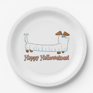 Happy Halloweiner Dackel Pappteller