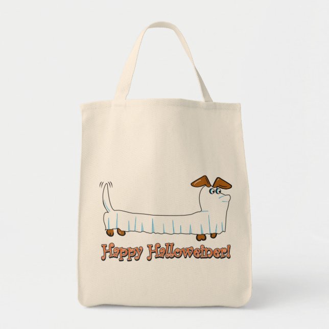 Happy-Halloweiner Tragetasche (Vorne)