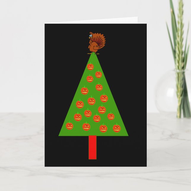 HAPPY HALLOWGIVEMAS FEIERTAGSKARTE (Vorderseite)