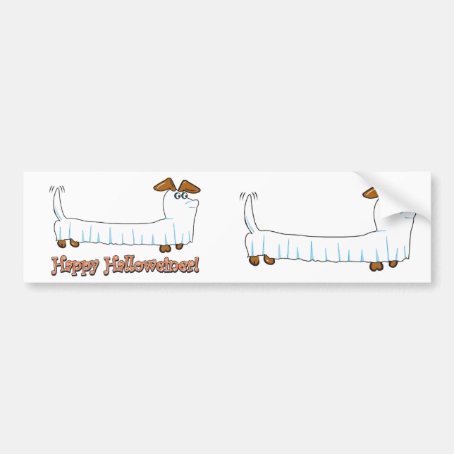 Happy Hallowiener Autoaufkleber (Vorne)