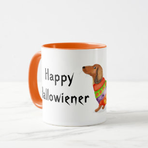 Happy Hallowiener dachshund Halloween mug
