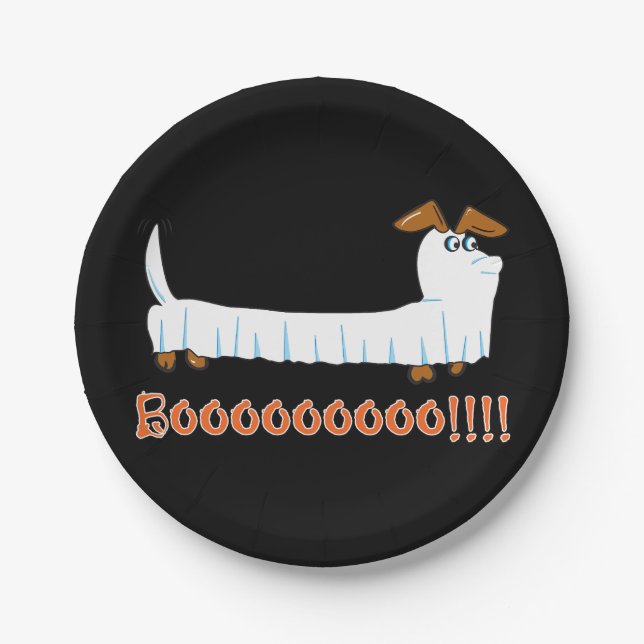 Happy Hallowiener Pappteller (Vorderseite)