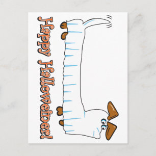 Happy Hallowiener Postkarte