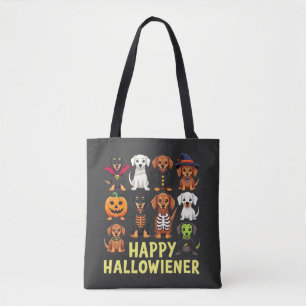 Happy Hallowiener Spooky Halloween Hund Weiner Tasche