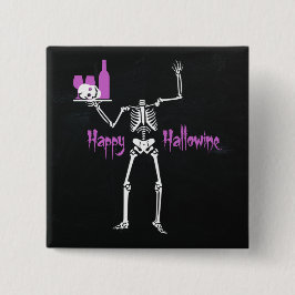 Happy Hallowine Headless Skelett Button
