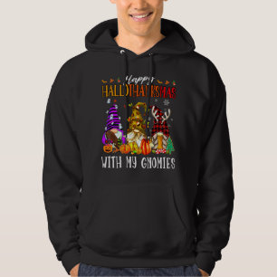 Happy Hallowthanksmas mit meinen Gnomen Funny Nied Hoodie