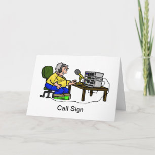 Happy Ham Operator Grußkarte Passen Sie es an! Karte