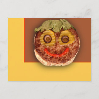 Happy Hamburger Postkarte