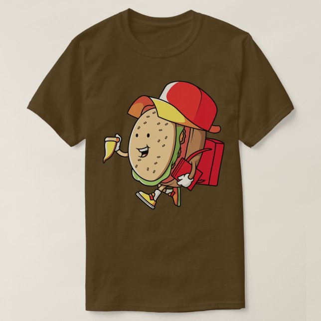 Happy Hamburger Schoolboy T-Shirt (Design vorne)