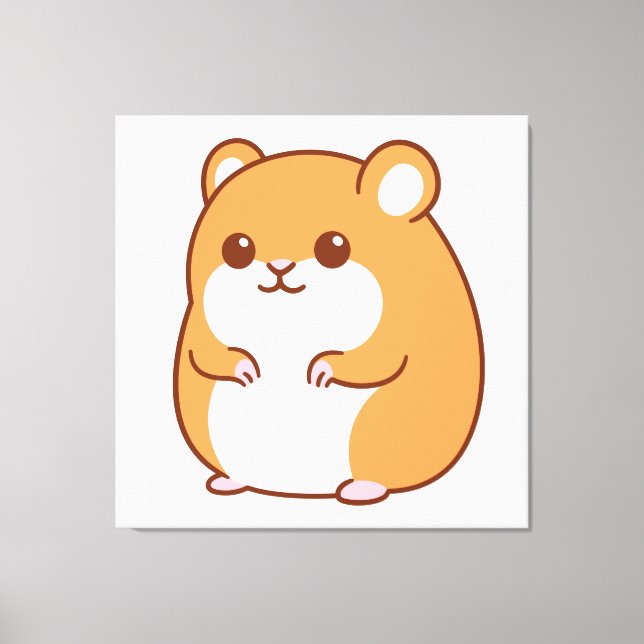 Happy Hamster Canvas Print Leinwanddruck (Vorderseite)