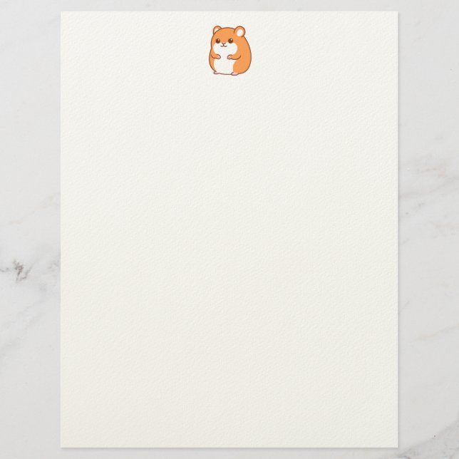 Happy Hamster Letterhead Briefbogen (Vorderseite)