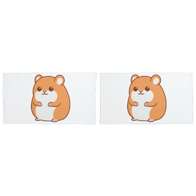 Happy Hamster Pillowcases Kissenbezug (Vorderseite-Set)
