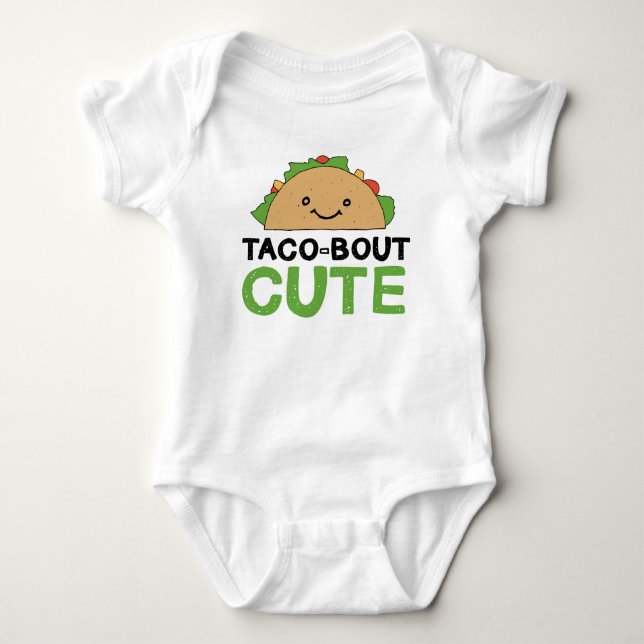 Happy Hand Drawn Taco Bout Niedliches Taco Art Des Baby Strampler (Vorderseite)