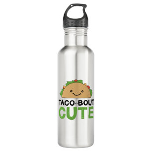 Happy Hand Drawn Taco Bout Niedliches Taco Art Des Edelstahlflasche
