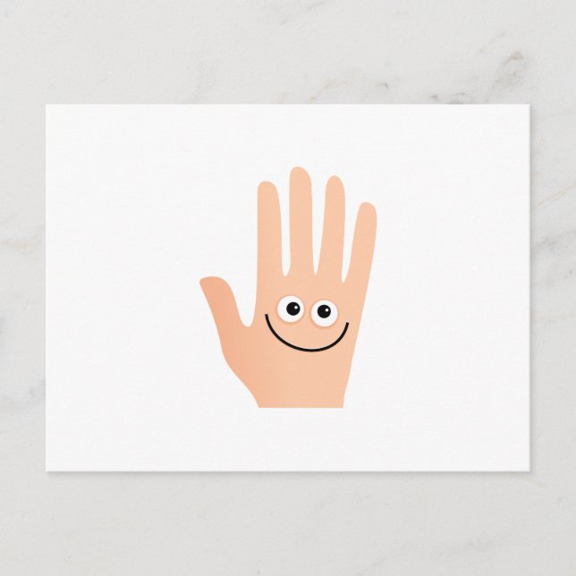 Happy Hand Postkarte (Vorderseite)