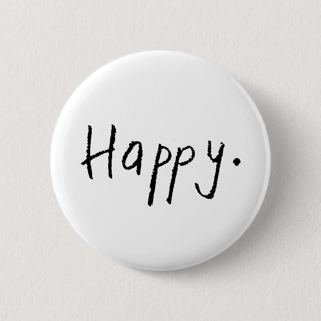 Happy Handwriting Button (Vorderseite)