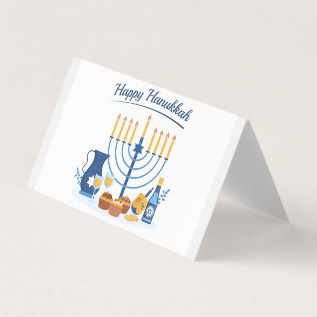 happy hannukah card visitenkarten (Vorderseite)
