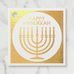 Happy Hannukah menorah Geschenkanhänger