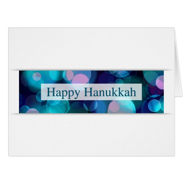 happy hanoukka (bokeh) (Devant horizontal)