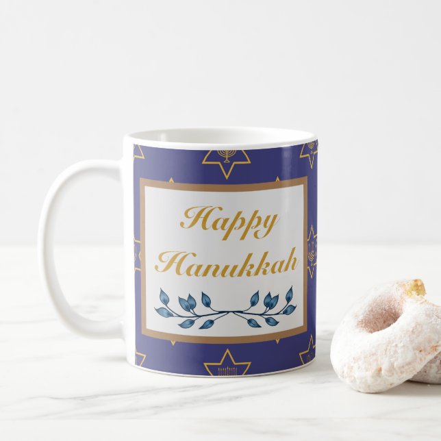 Happy Hanoukka mug (Avec donut)