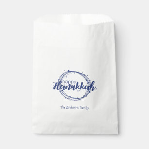 Happy Hanoukka Snow Bubbles Holiday Favoriser Sacs