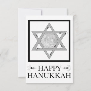happy hanoukka : star de david carte photo
