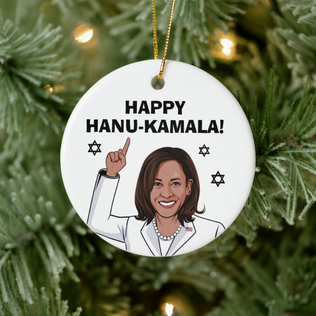 Happy Hanu-Kamala Keramik Ornament (Baum)