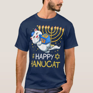 Happy Hanucat Ugly Hanukkah Jewish Chanukka Niedli T-Shirt