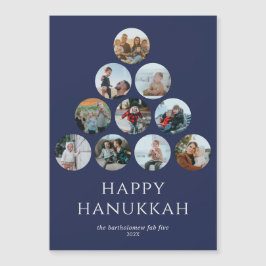 Happy Hanukkah 10 Foto Magnet Blue